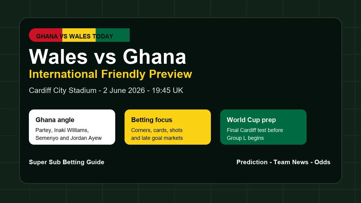 Ghana vs Wales prediction, odds and betting tips
