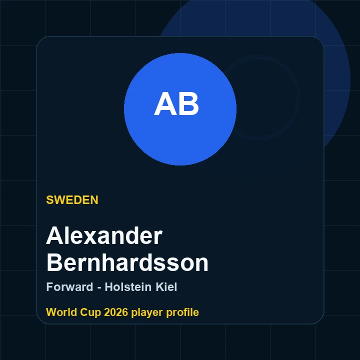 Alexander Bernhardsson Sweden World Cup 2026 player graphic