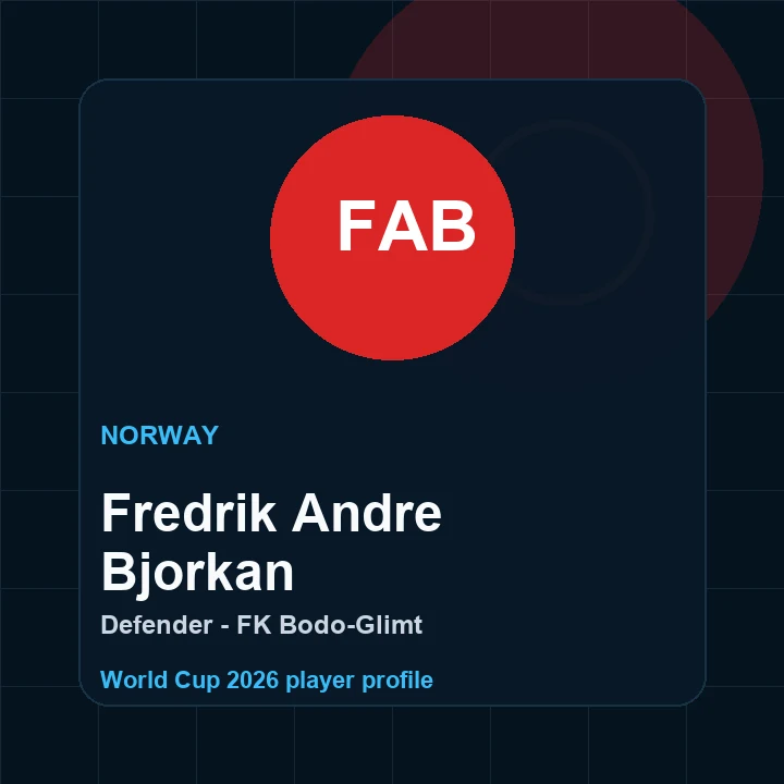 Fredrik Andre Bjorkan Norway World Cup 2026 player graphic
