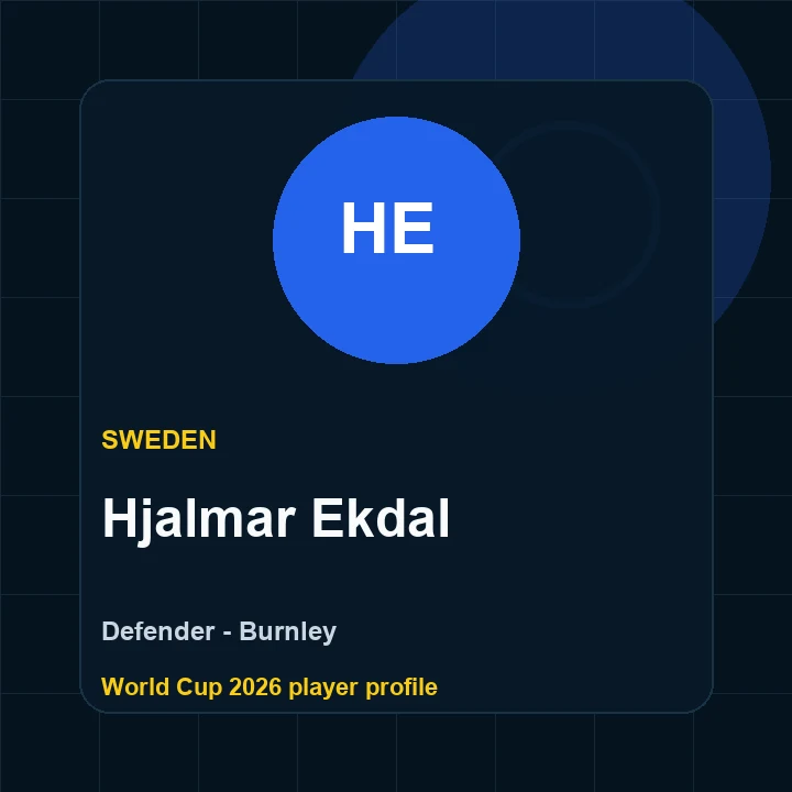 Hjalmar Ekdal Sweden World Cup 2026 player graphic