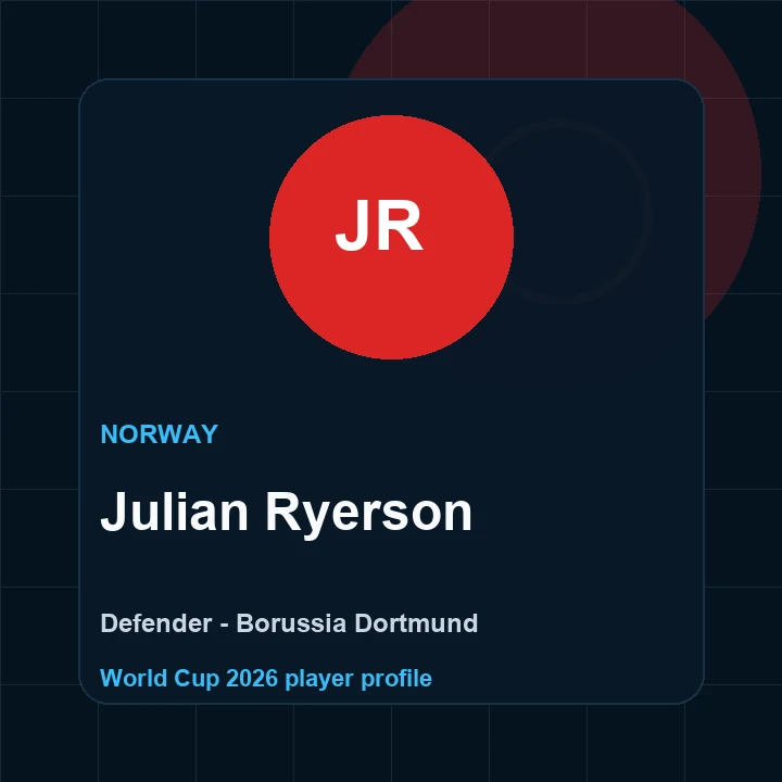 Julian Ryerson Norway World Cup 2026 player graphic