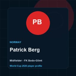 Patrick Berg World Cup 2026 player graphic