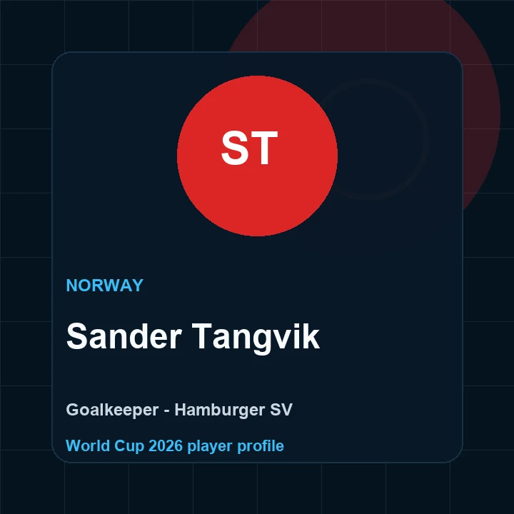 Sander Tangvik Norway World Cup 2026 player graphic