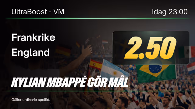 ComeOn oddsboost-kampanj för Mbappé gör mål
